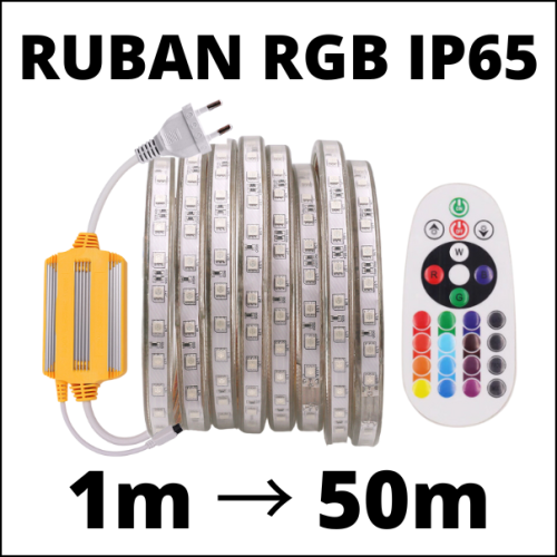 BAGZY RGB Ruban LED Néon, 15M Bande LED IP65 étanche 220V Dimmable